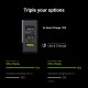 Charger Green Cell 2xUSB + USB fast charging 30W